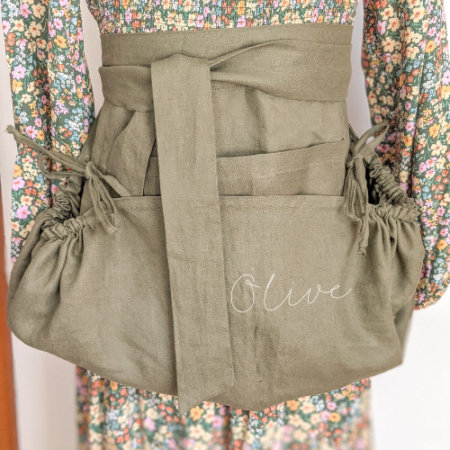 Harvest in Style: Handcrafted Garden Gathering Aprons for